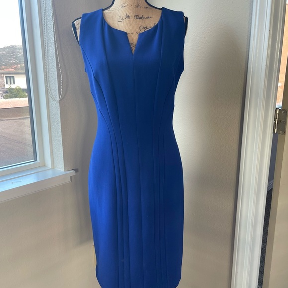 Hugo Boss Dresses & Skirts - Hugo Boss Dresses Daladi Sleeveless Blue Sheath Dress. 8